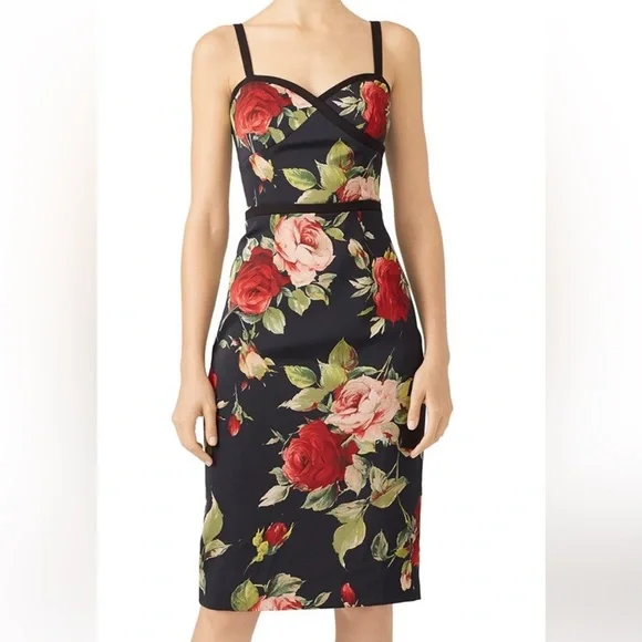 Black Halo | Dresses | Black Halo Floral Black And Red Dress | Poshmark Black Halo | Dresses | Black Halo Floral Black And Red Dress | Poshmark